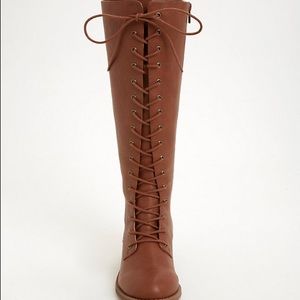 Torrid lace up wide boots